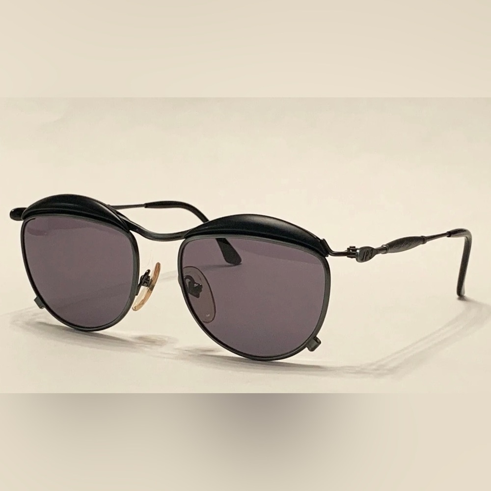 JEAN PAUL GAULTIER Vintage Black Ray Ban Acetate Unisex Sunglasses 56-1274
